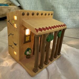 Vintage Christmas Ceramic lamp Decor